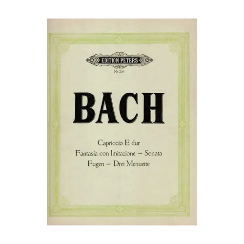 Capriccio E Dur - Fantasia Con Imitazione - Sonata - Fugen - Drei Menuette