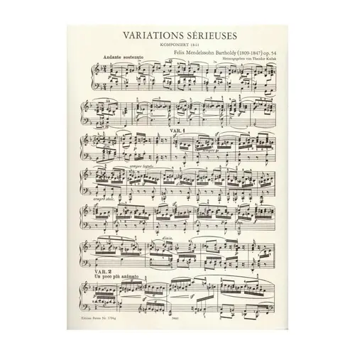 Variations Serieuses - Op.54