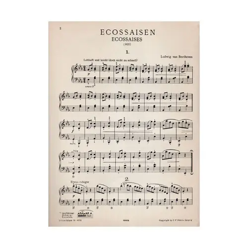 Ecossaisen Und Deutsche Tanze