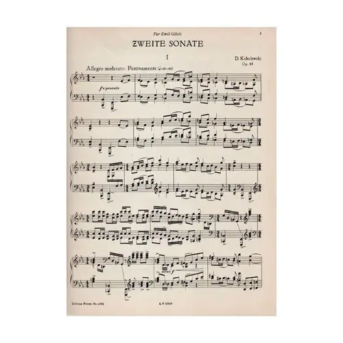 Zweite Sonata - Op.45