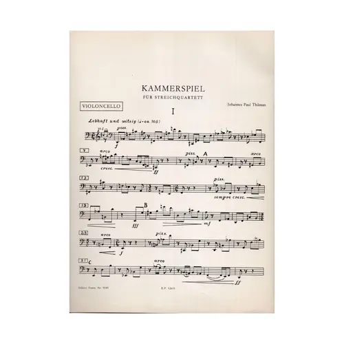 Kammerspiel fur Streichquartett