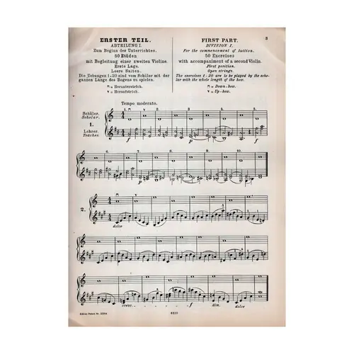 100 Violin-Etuden - Op.20 Vol.1