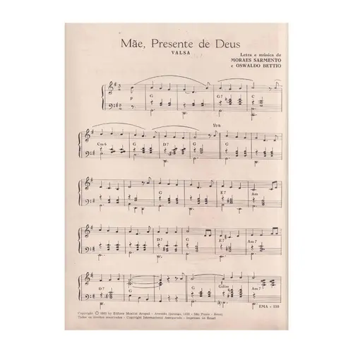 Mãe, Presente Mde Deus - Valsa