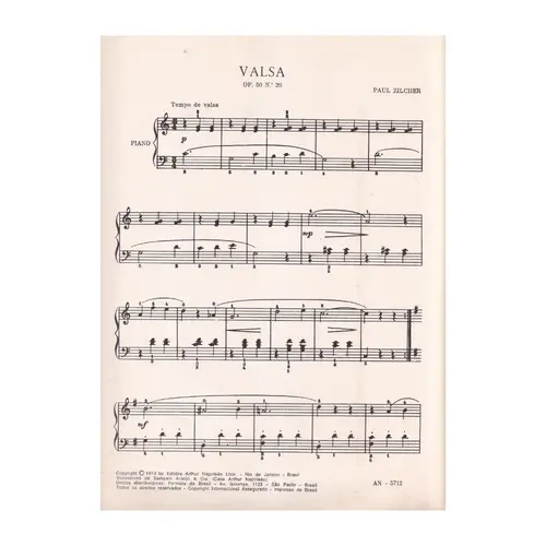 Valsa Op.50 - N.20 para piano
