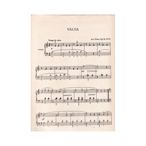 Valsa Op.50 - N.20 para piano