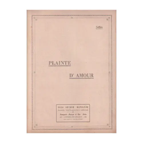 Plainte D`Amour  (Edição Antiga)