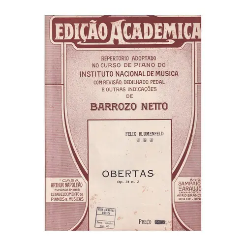 Obertas - Op.31 N.2  (Edição Antiga)