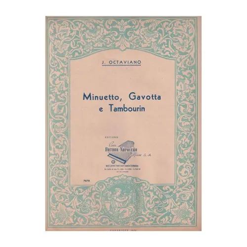 Minuetto, Gavotta E Tambourin  para piano (Edição Antiga)