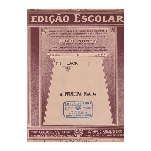 A Primeira Magoa   (Edição Antiga)