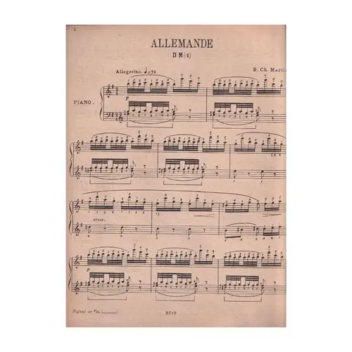 Allemande  (Edição Antiga)