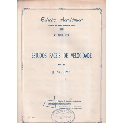 Estudos Faceis De Velocidade Op.83-Vol.2