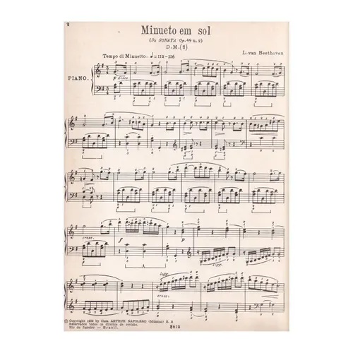 Minueto Em Sol - Op.49 N.2
