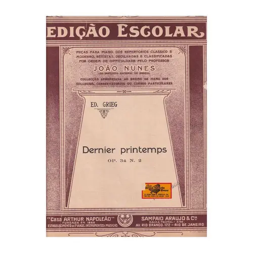 Dernier Prinstemps - Op.34 N.2  (Edição Antiga)