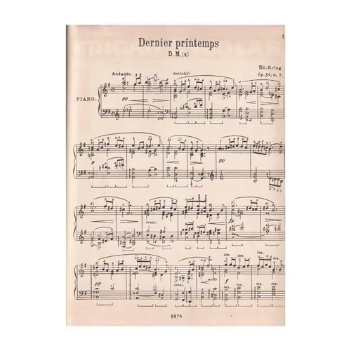 Dernier Prinstemps - Op.34 N.2  (Edição Antiga)