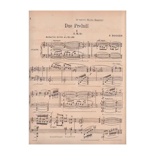 Due Preludi  (Edição Antiga)