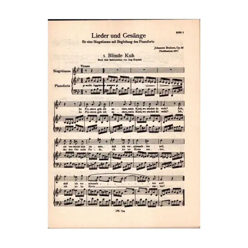 Lieder (Songs) for Voice and Piano - Vol.4 - Pocket scores