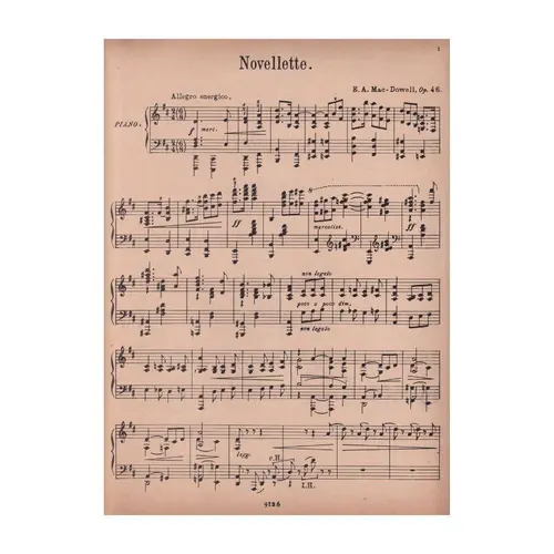 Novellette - Op.46  para piano (Edição Antiga)