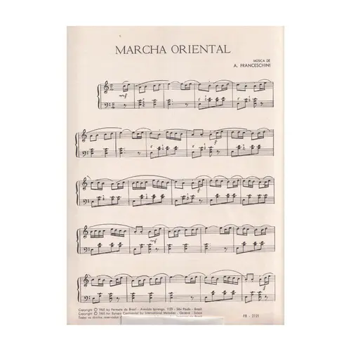 Marcha Oriental para piano