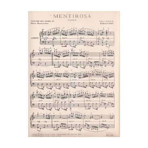 Mentirosa - Tango  (Edição Antiga)