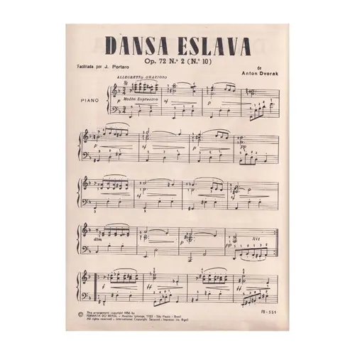 Dansa Eslava - Op.72 N.2 (N.10)