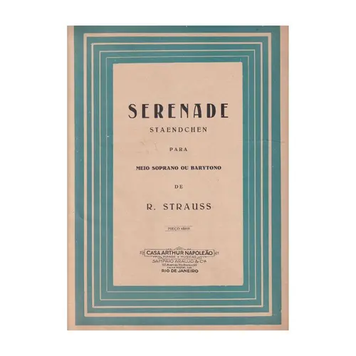 Serenade  (Staendchen)  (Edição Antiga)