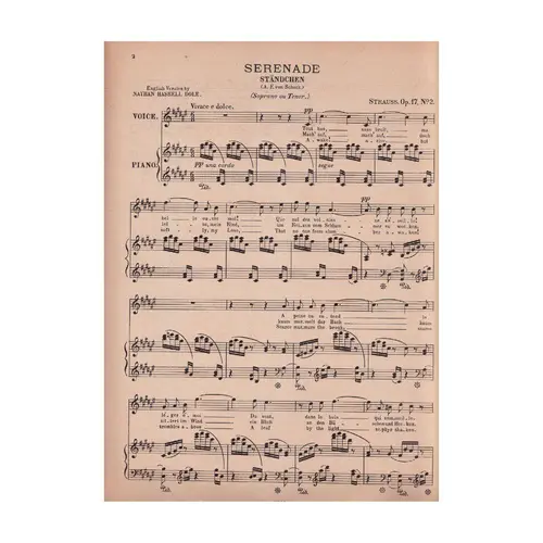 Serenade Para Soprano Ou Tenor  (Edição Antiga)