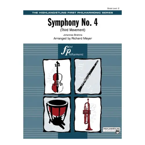 Symphony No.4 (Third Movement)  - Full Orchestra - Score And Parts