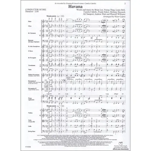 Havana - string/full orchestra - score+parts