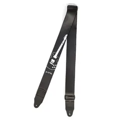 Correia AVS Sintetica 6cm Preto S Guitarra Les Paul