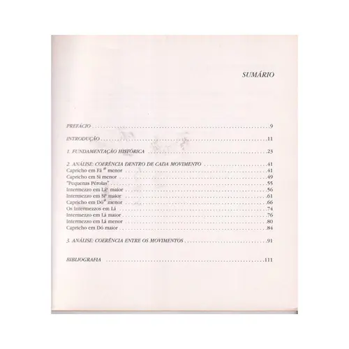 Elementos De Coerência No Opus 76 De Brahms