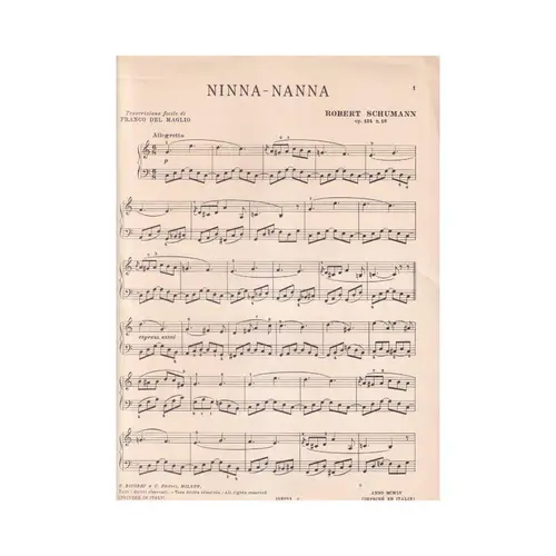 Ninna-Nanna Op.124 N.16