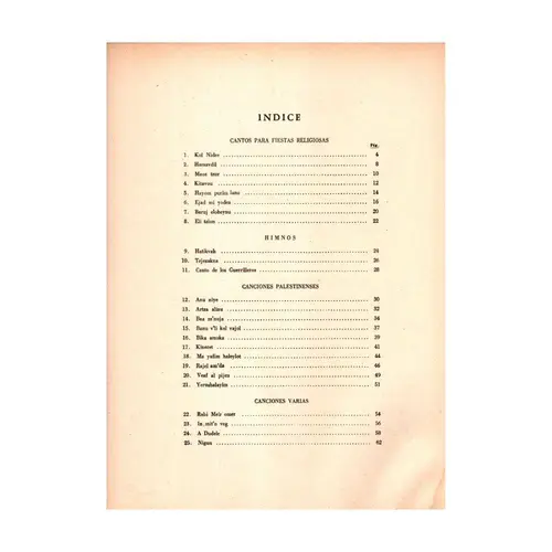 25 Canciones Hebreas