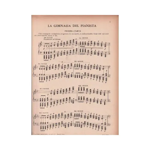 La Gimnasia Del Pianista