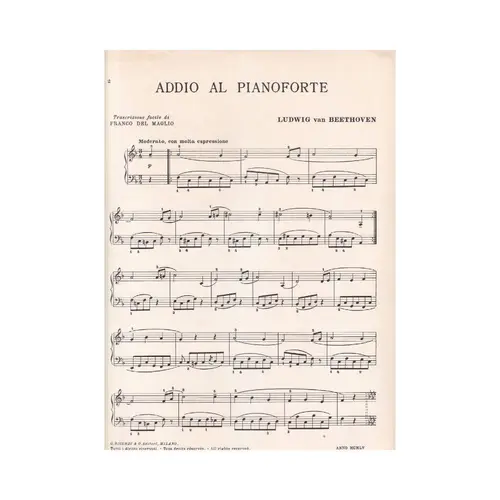 Addio al Pianoforte