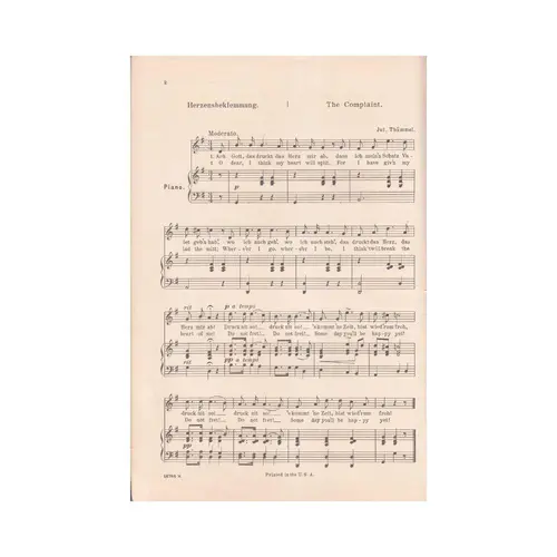 Songs of Germany - Eighty One German Folk and Popular Songs
