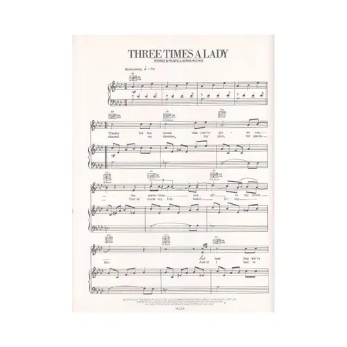 Three Times A Lady