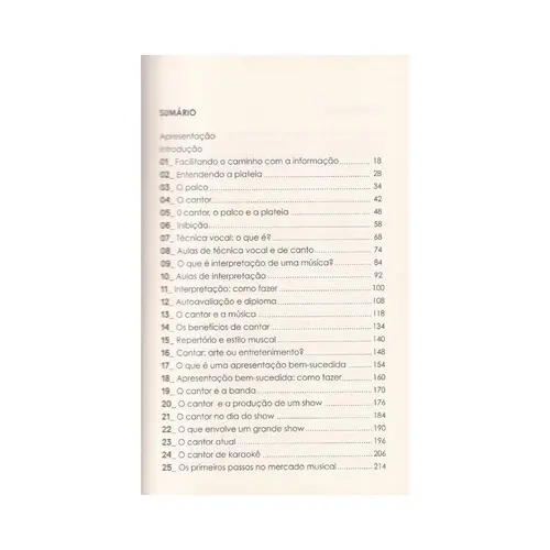 O Livro do Cantor - De amadores a profissionais Vol.1