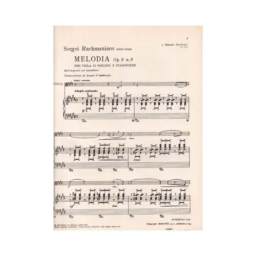 Melodia Op.3 N.3