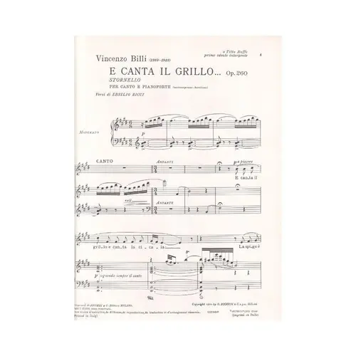 E Canta Il Grillo