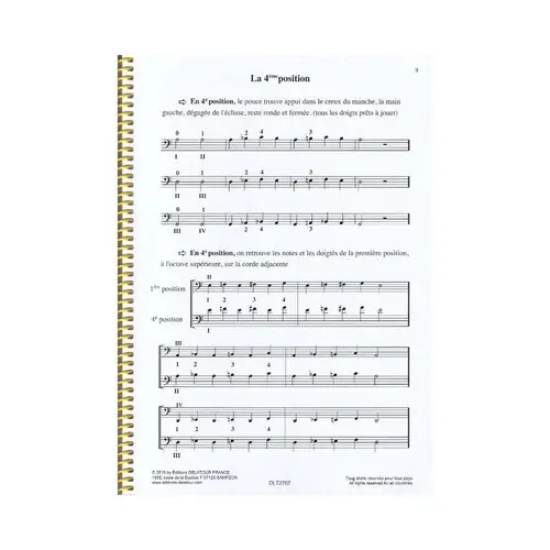 Les positions au violoncelle - Étude progressive