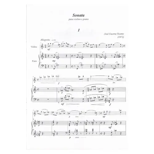 Sonata Para Violino E Piano