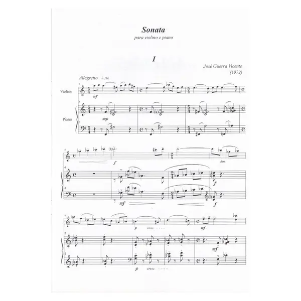 Sonata Para Violino E Piano