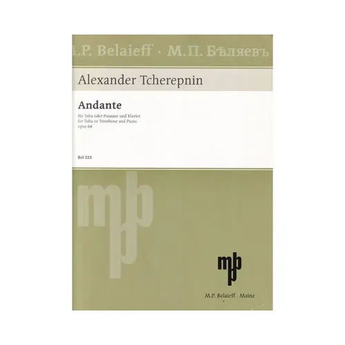 Andante Fur Tuba Oder Pousane Und Klavier