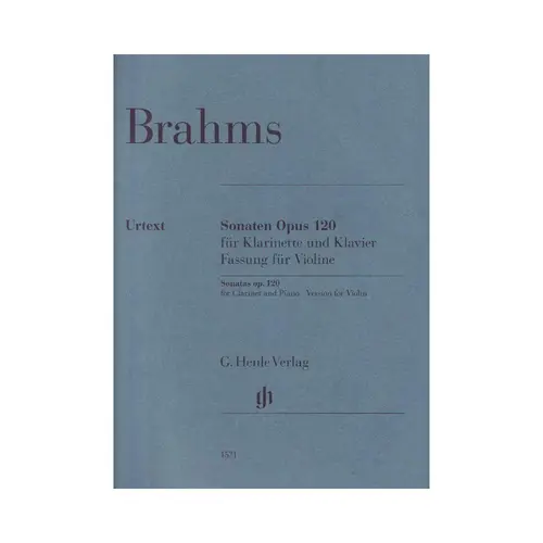 Clarinet Sonatas op. 120 - Version for violin