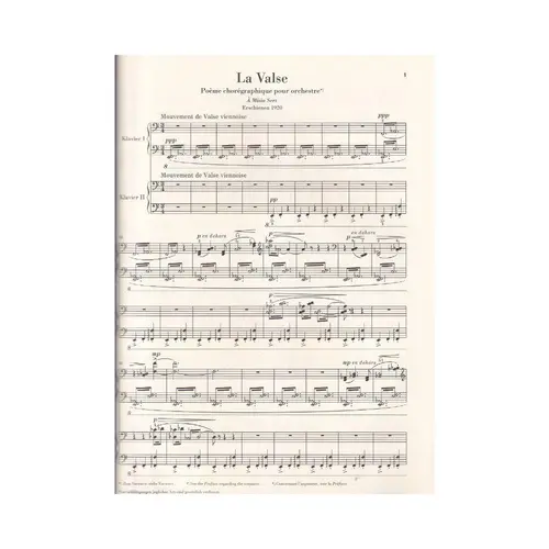 La Valse for 2 pianos
