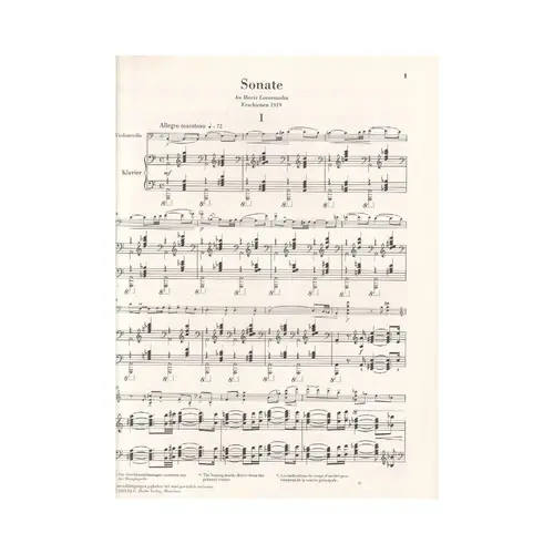 Violoncello Sonata