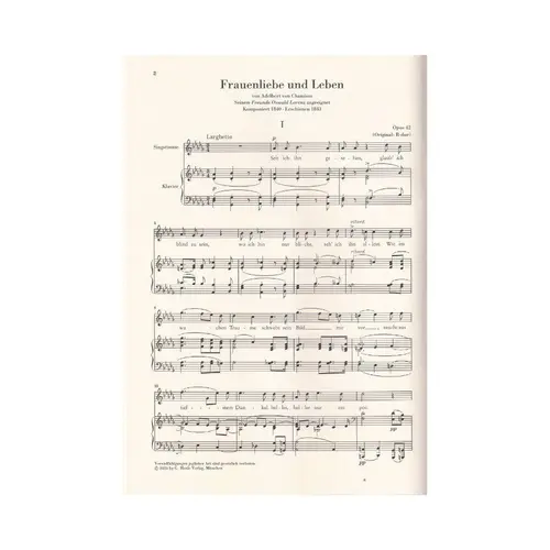 Woman's Love and Life (Frauenliebe und Leben) op. 42 - High voice