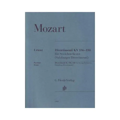 Divertimenti K. 136–138 (Salzburg Divertimenti) - Score