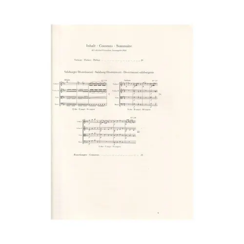 Divertimenti K. 136–138 (Salzburg Divertimenti) - Score