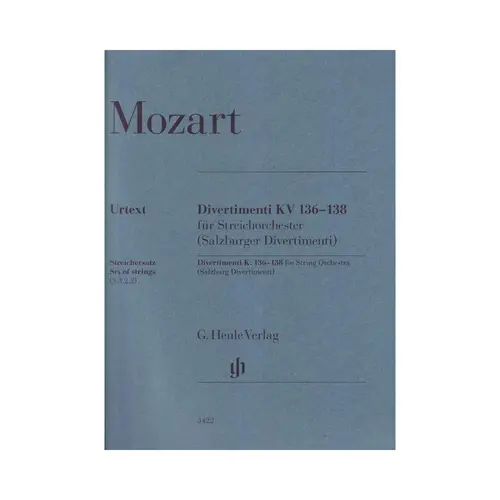 Divertimenti K. 136–138 (Salzburg Divertimenti) - Partes